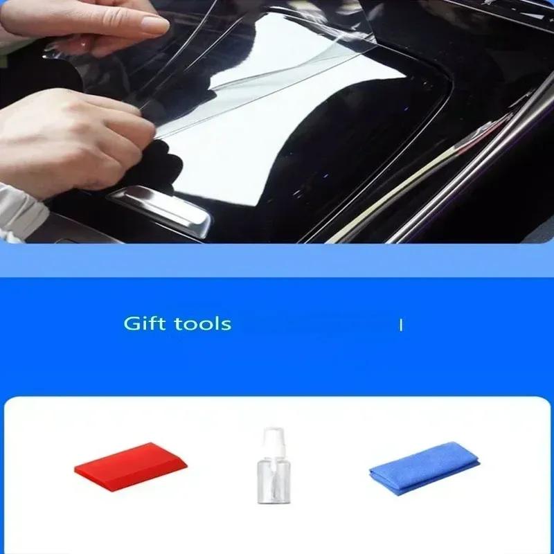 For Ford Explorer Tpu Transparent Film Car Interior Sticker Center Control Navigator Door Protection Film Car Accessories