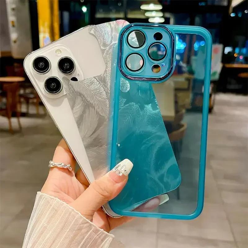 Для POCO X7 Pro X 7 X7pro Feather Glitter Мягкий силиконовый чехол для Xiaomi POCOX7pro Redmi Turbo 4 Note 14 Pro Plus 14Pro Защитная пленка для объектива Бампер