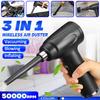 60W 11.1V 50000RPM 6000mah Cordless Air Duster Compressed Air Blower For Computer Keyboard Laptop Camera Rechargeable Cleaning Tool 3 In1
