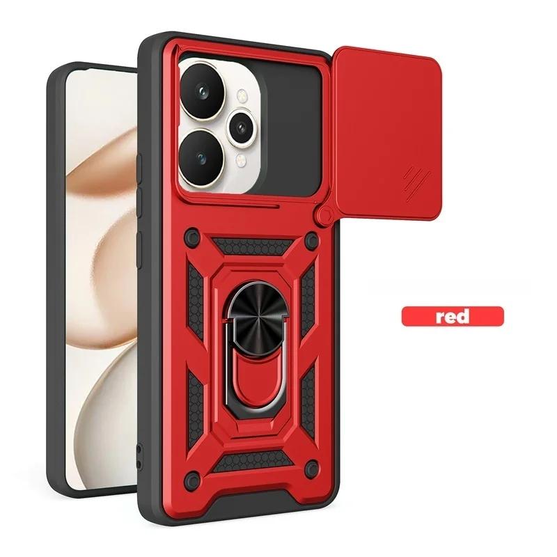 Чехол-броня для камеры со сдвижной крышкой для Realme 15 Pro 5G, магнитный держатель-кольцо для автомобиля, защитная Funda для Realme 15T, Realme15 Pro, 15Pro, задняя крышка