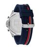 Tommy Hilfiger [Оригинал] Мужские часы, синий циферблат, силиконовый ремешок, 1792083
