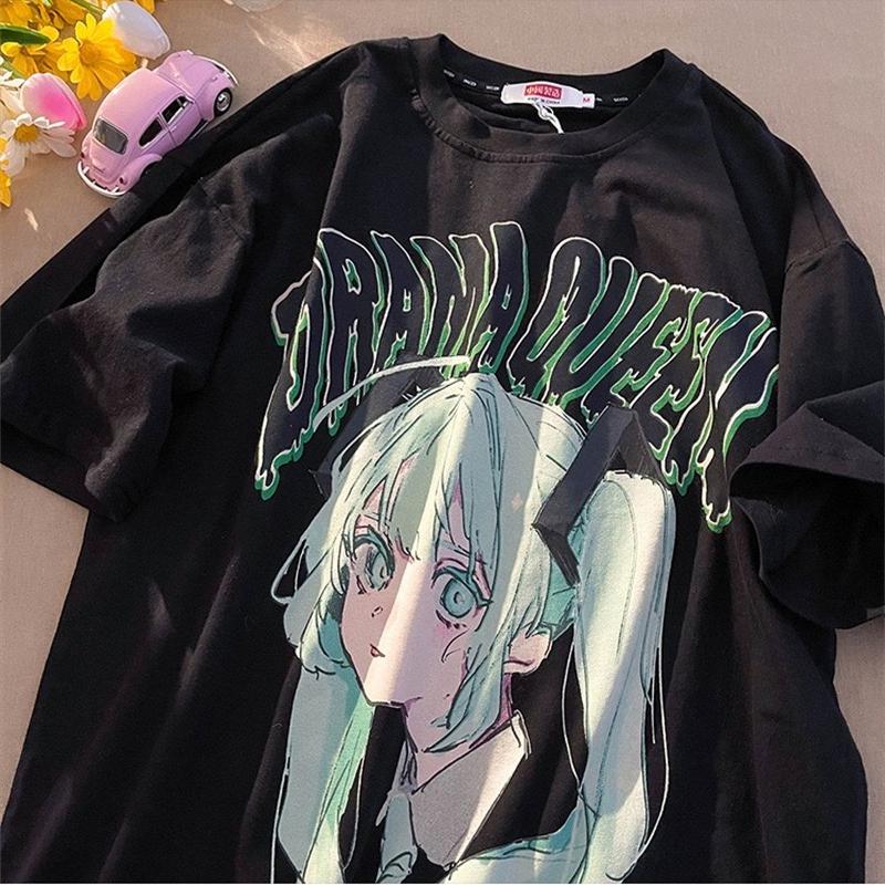 Фея японского аниме женская футболка летняя футболка с коротким рукавом Harajuku Kawaii уличная модная женская блузка одежда топ