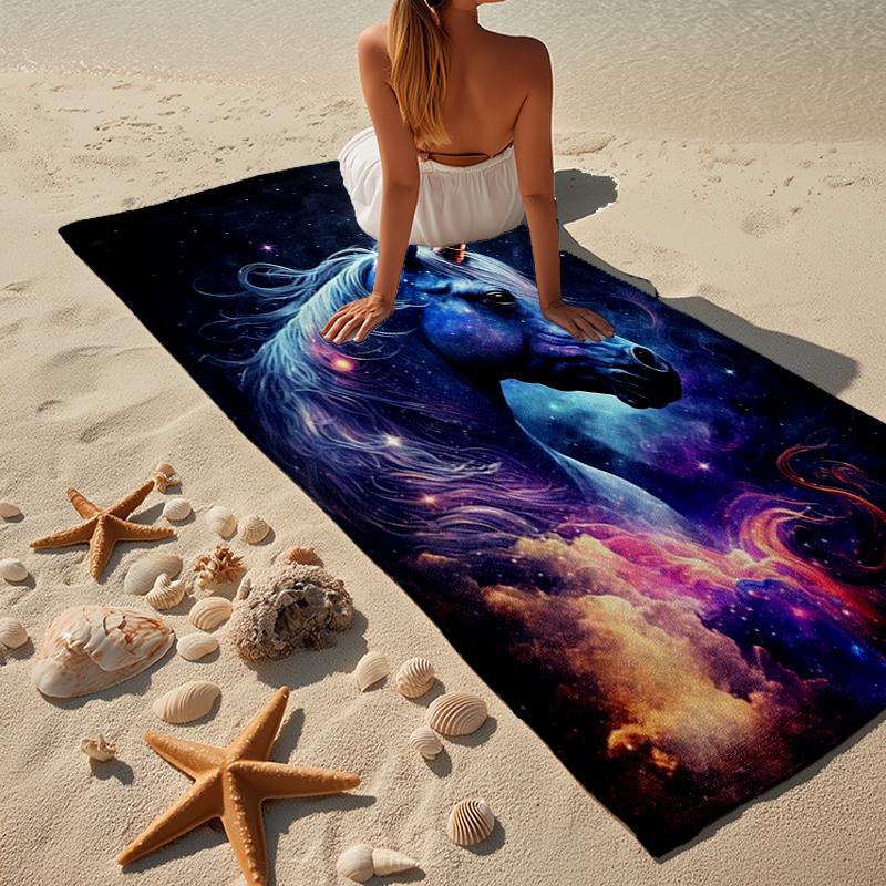 Magical Unicorn Garden Beach Towel, Super Soft Microfiber, Gift for Her/Him, Birthday, for Pool, Beach, Travel, Home Decor Fan gifts