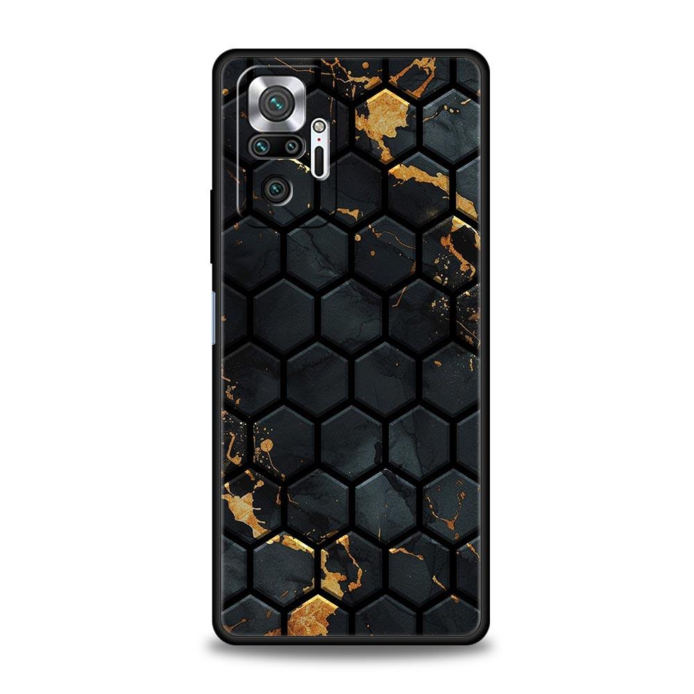 Чехол для телефона для Xiaomi Redmi Note 14 13 12 Pro Plus 5G 9S 9 10 11 4G 14C 13C 12C 10C 9C 9A Мягкий чехол Сотовый узор