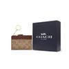 New COACH Skinny Id Case Artificial Leather Plastic Card Holder Mini Women's Brown Yellow & Brown CW870-IMXHE