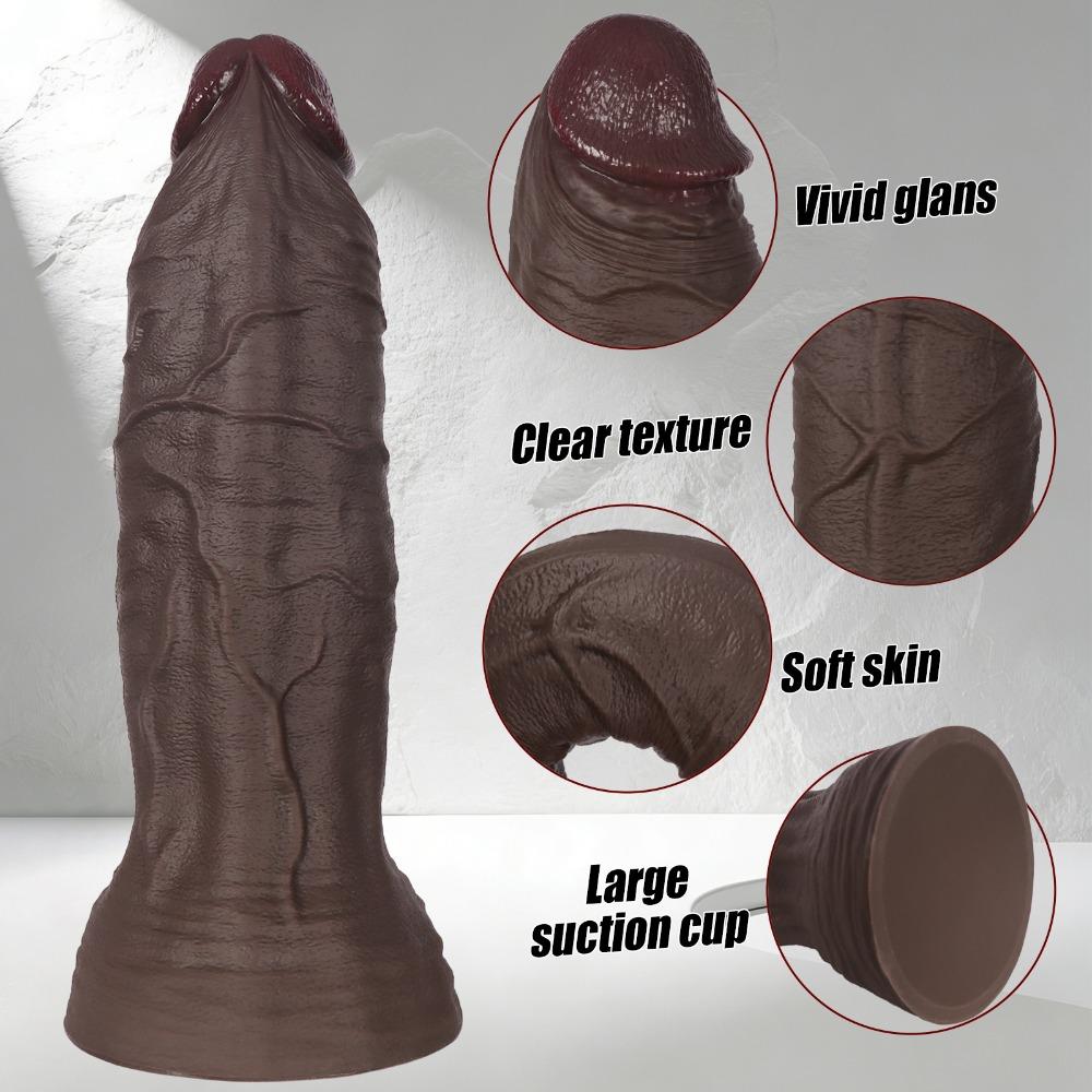 Ультрамягкий Реалистичный Силиконовый Дилдо, Большого Размера, Секс-Игрушка для Взрослых Женщин