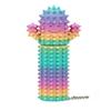 Stress Relief Spiky Cactus Fidget Toy Textured PLA Smiling Cactus Toy Portable Travel Cactus Pain Stimming Tool Sensory Toy