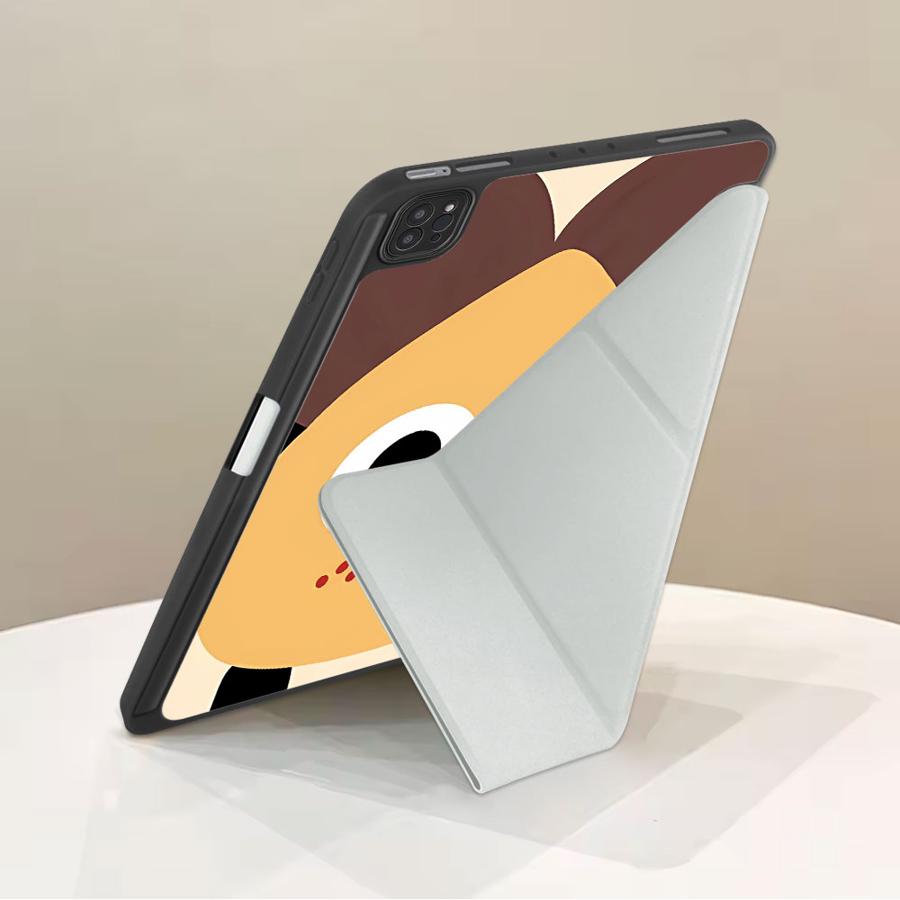 Чехол-планшет с мультяшным выражением лица для iPad Pro 2025 Pro 11-го 10-го 9-го 8-го 7-го 12,9 дюйма Mini 6 7 Air 4 5 M3 M2 1 2 M4 11-дюймовый держатель