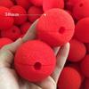 100/5Pcs Red Sponge Ball Clown Nose Circus Cosplay Costume Halloween Festival Make Up Clown Nose Party Decoration Props Supplies