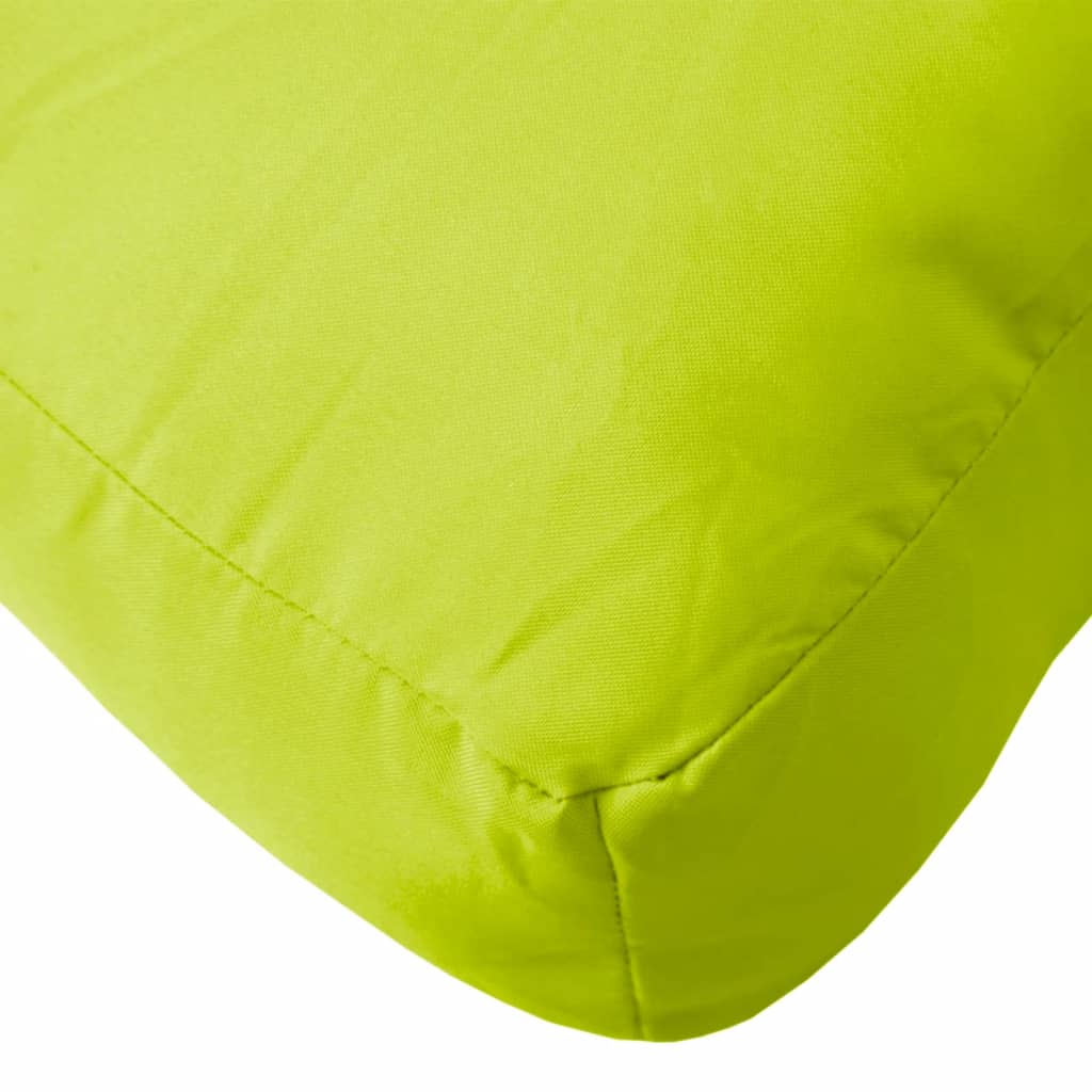 Pallet Cushion Neon Green 60 x 60 x 12 cm Fabric