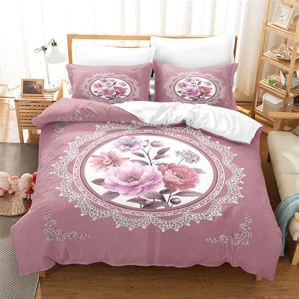 Роскошные ретро цветы и растения пододеяльник микрофибра экзотические цветы в европейском стиле для женщин подарки украшение спальни король