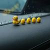 5pcs Car Mini Small Yellow Duck Cuckoo Chicken Rearview Mirror Dashboard Ornaments Woman Man Gift Car Accessories Funny