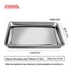 Jingqingfu Прямоугольный поддон для приготовления на пару из нержавеющей стали 430 60x40 см