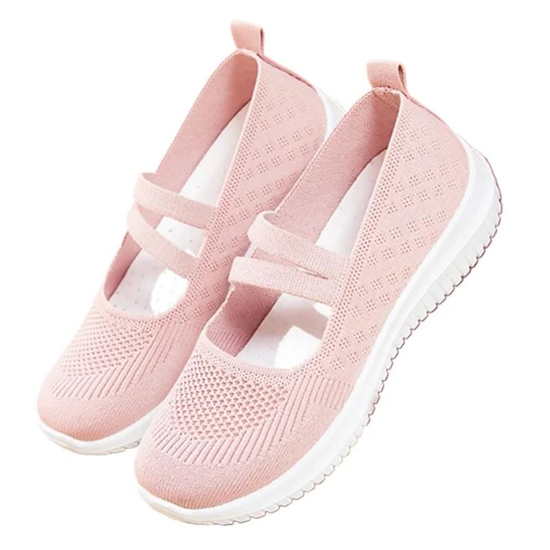 Модная женская обувь 2024 года, брендовая сетчатая женская вулканизированная обувь, женские кроссовки для активного отдыха на низком каблуке, женская повседневная спортивная обувь