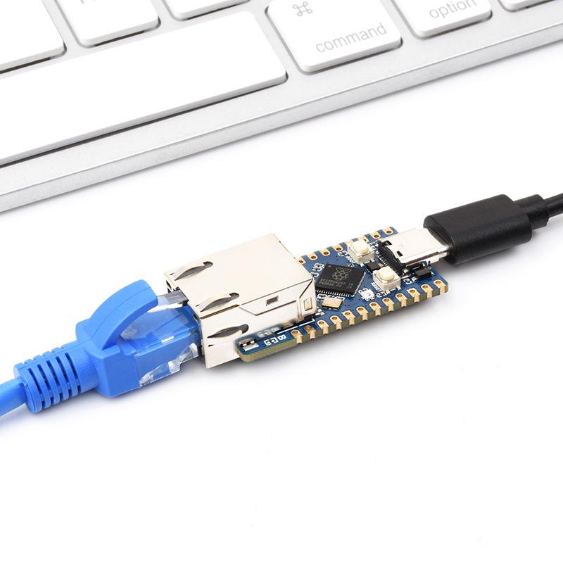 Плата разработки Raspberry Pi RP2350-ETH с Ethernet, 4 МБ TCP/UDP, датчиком температуры, часами
