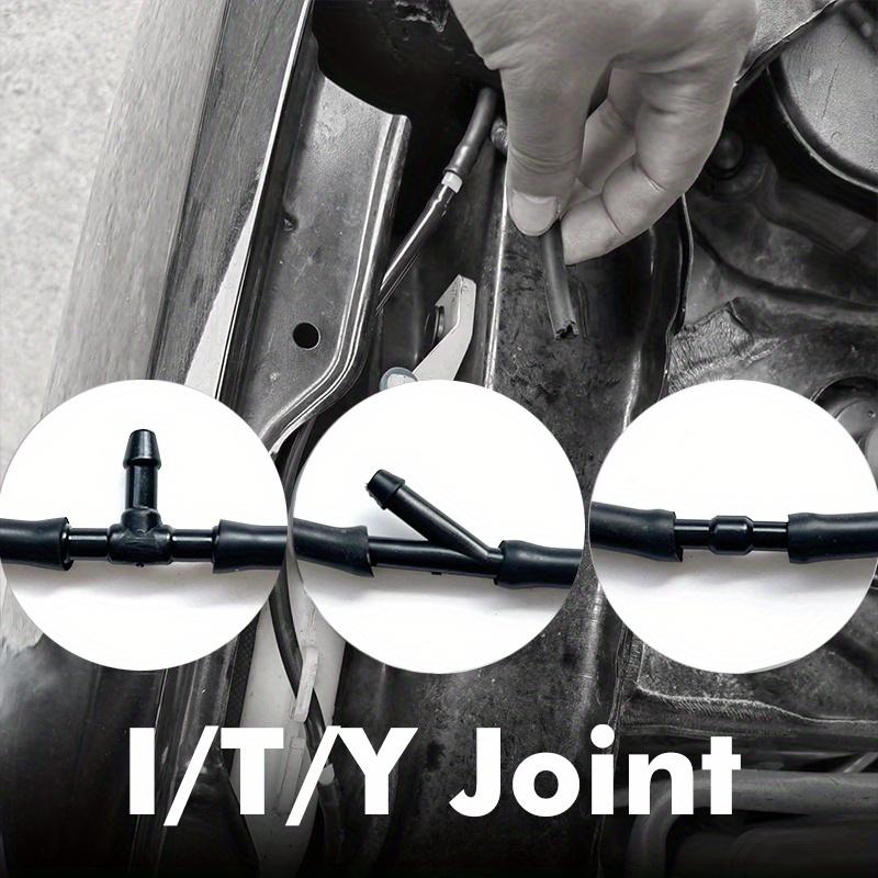 Universal Car Auto Windshield Washer Hose Wiper Blade Pipe Jet Spray Nozzle Water Fluid Tube Joiner Connector Replacement Kit Hoses Windshield Washer