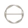 Fashion Metal Round Circle Clip Buckle Clothing Ring Wrap Holder Silk Scarf Ring Clip T-shirt Tie Clip Female Ornament