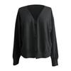 Women's Fashion Oversized Knit Cardigan Sweater With Buttons Long Sleeves Solid Color Jacket