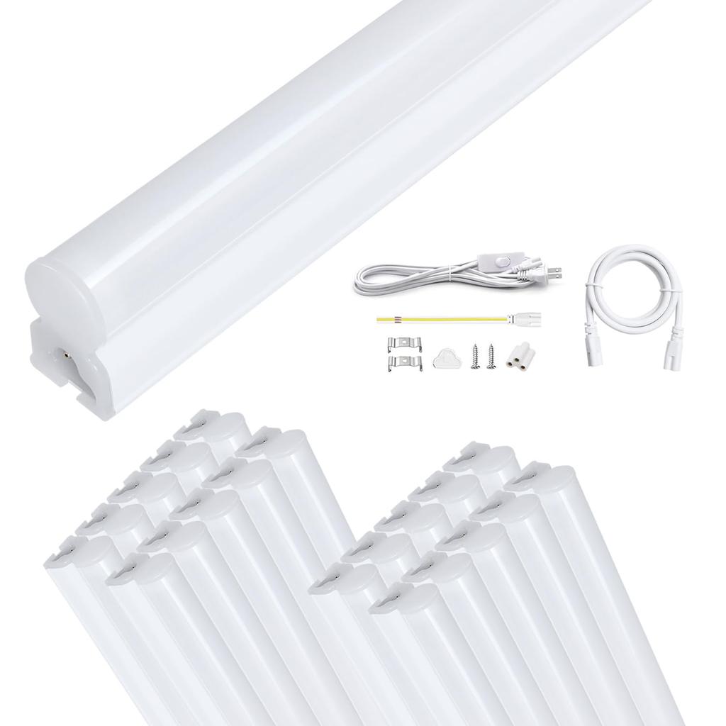 Освещение светодиодный люминесцентный светильник встроенный светильник 40 Вт тип T5 прямая трубка 120 см дневной белый свет 5000 К 14 Вт энергосберегающий 2600 лм увеличение яркости