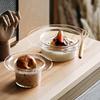 Decorative Yogurt Bowl Transparent Fruit Salad Plate Home Decoration Juice Cup  Dessert