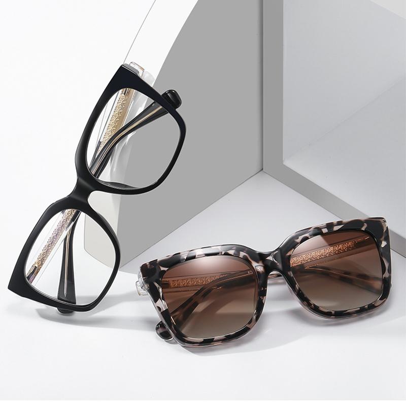 Индивидуальные солнцезащитные очки с клипсой для близоруких женщин и мужчин, модная оправа для компьютерных очков из TR90, защитная от синего света