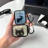 Чехол для наушников Cover Case Для Airpods 3 2 Pro3 Pro2 Pro 1 4 Черный Кот