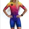 Tres Pinas-Conjunto De Triatlón Para Mujer, Maillot De Manga Corta Para Ciclismo, Ropa De Verano Para Bicicleta