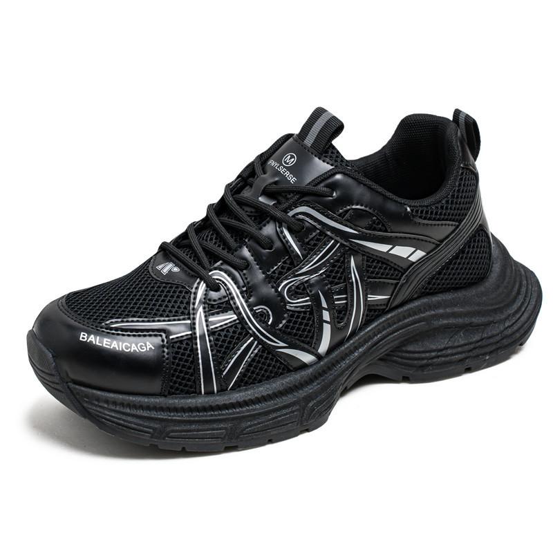 Autumn and winter new men's retro dad shoes platform heightening sports jogging casual shoes men's mesh breathable trendy shoes