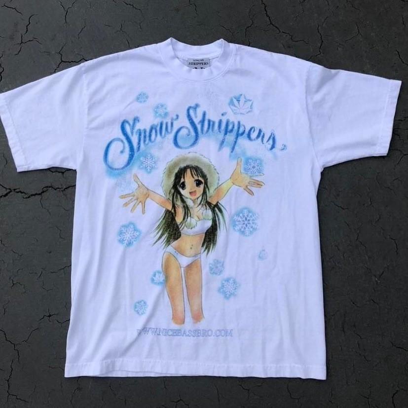 Snow Strippers Live T-Shirt North America Tour 2023 white Graphic Tee PA10839