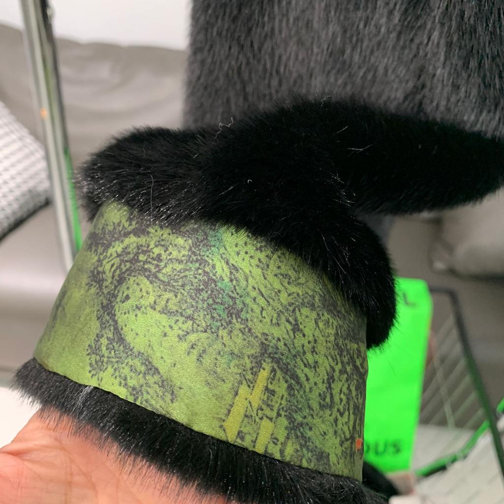 Куртка на пуговицах из искусственного меха в стиле ретро с имитацией шубы