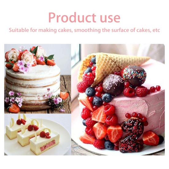 Adjustable Cake Smoother Scraper Fondant Spatula Cake Edges Smoother Food-Grade Cakes Pastry Spatula Cream Leveling Device