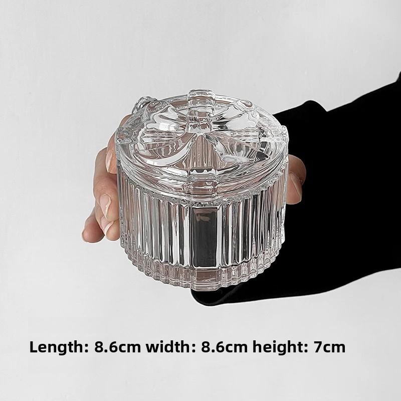 Стеклянная шкатулка для украшений в форме сердца с европейским рельефом, в стиле ретро, для хранения дома, декоративные украшения