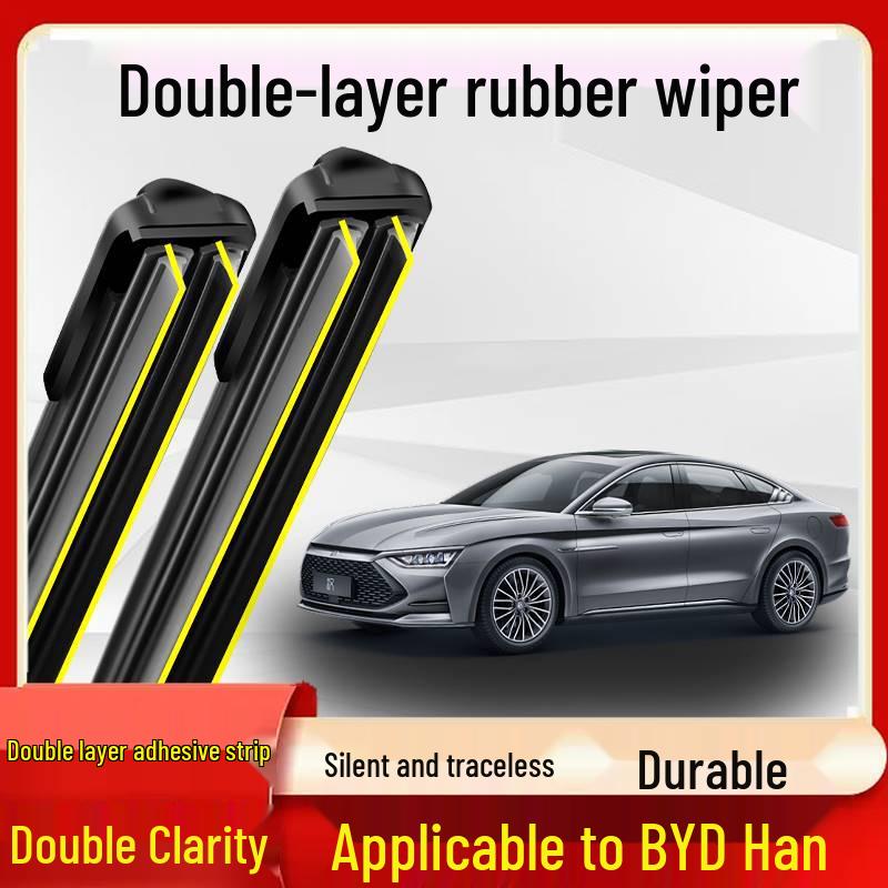 BYD Han Boneless Silent Wiper Blade for 20-21 Models with Double-Layer Rubber Strip