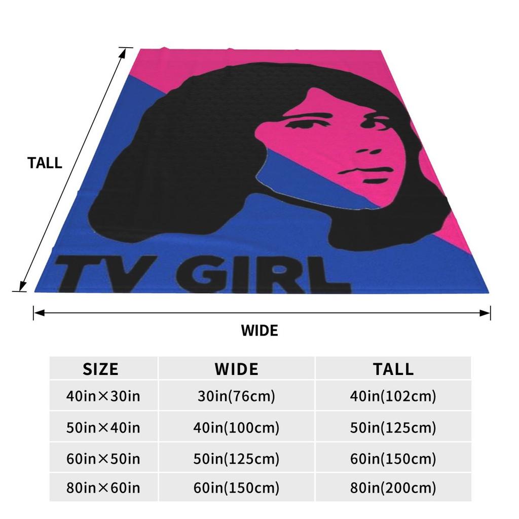 Плед с изображением группы TV Girl Мягкий теплый фланелевый плед Покрывало для кровати Гостиной Пикника Путешествий Дома Дивана