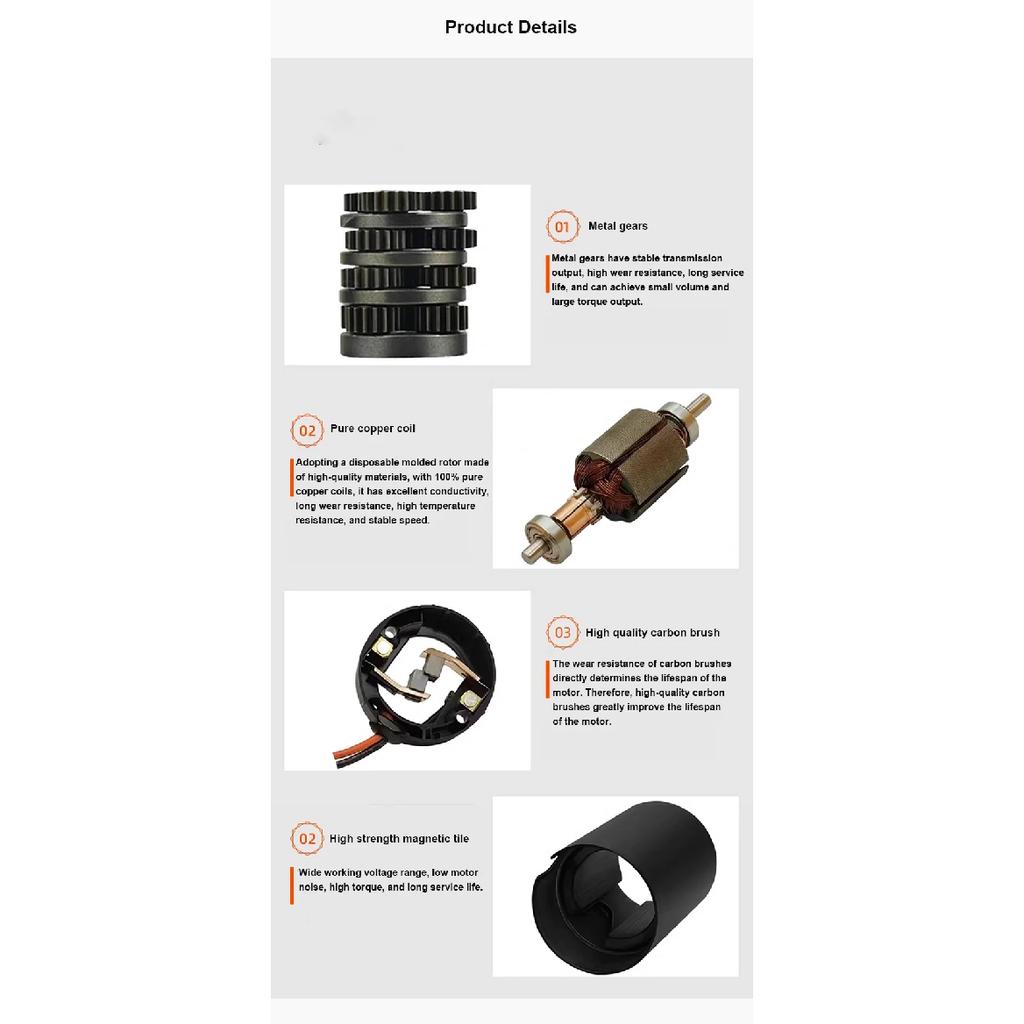 150KG 42MM 4268 42ZY DC Planetary Reducer Motor Planetary Gear 12V 24V Steel Pipe Large Torque Adjustable Low-Speed Small Motor