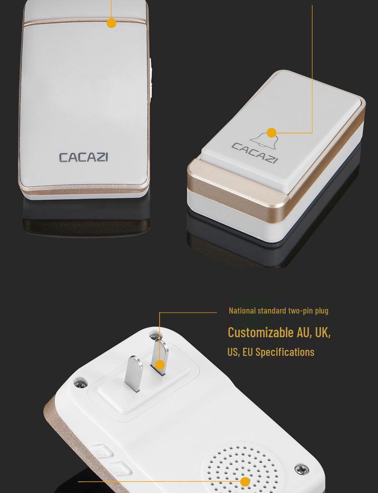 Wireless Self-Powered Doorbell | Smart Long-Range Control | No Battery | Waterproof