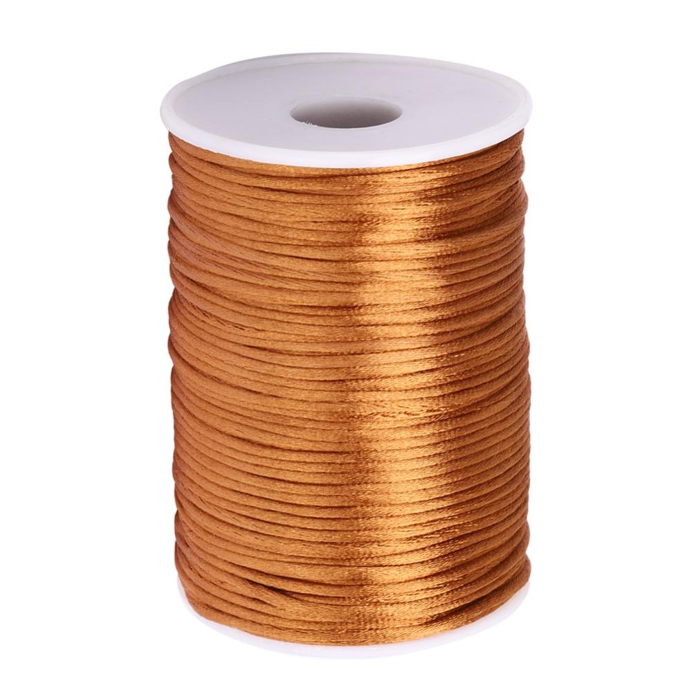 1pcs 100 Yards Length Chinese Knotting Cord Solid Color Beading String Sewing Project