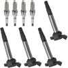 Iridium Spark Plug Ignition Coil Pack UF596 Set of 4pcs Compatible with 2009 2010 2011 Toyota Corolla S Matrix Prius 2012 2013 2014 CT200h IM XD