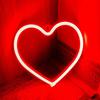 Battery/USB Dual Powered Flicker Free Neon Sign Light Valentine Day Wall Decor Heart Lamp Party Supplies