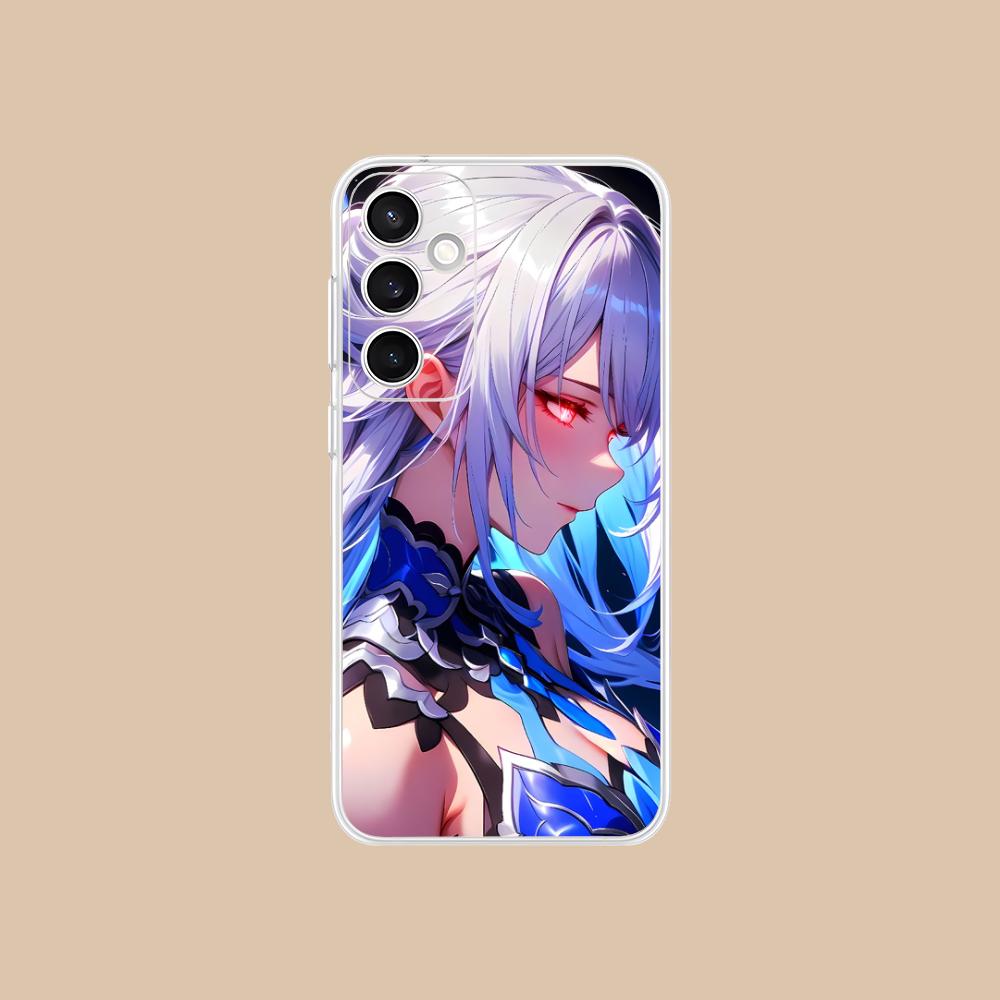 Прозрачный чехол HSR Jingliu для Samsung Galaxy S25 S24 S23 S22 S21Plus FE Ultra Цветная накладка