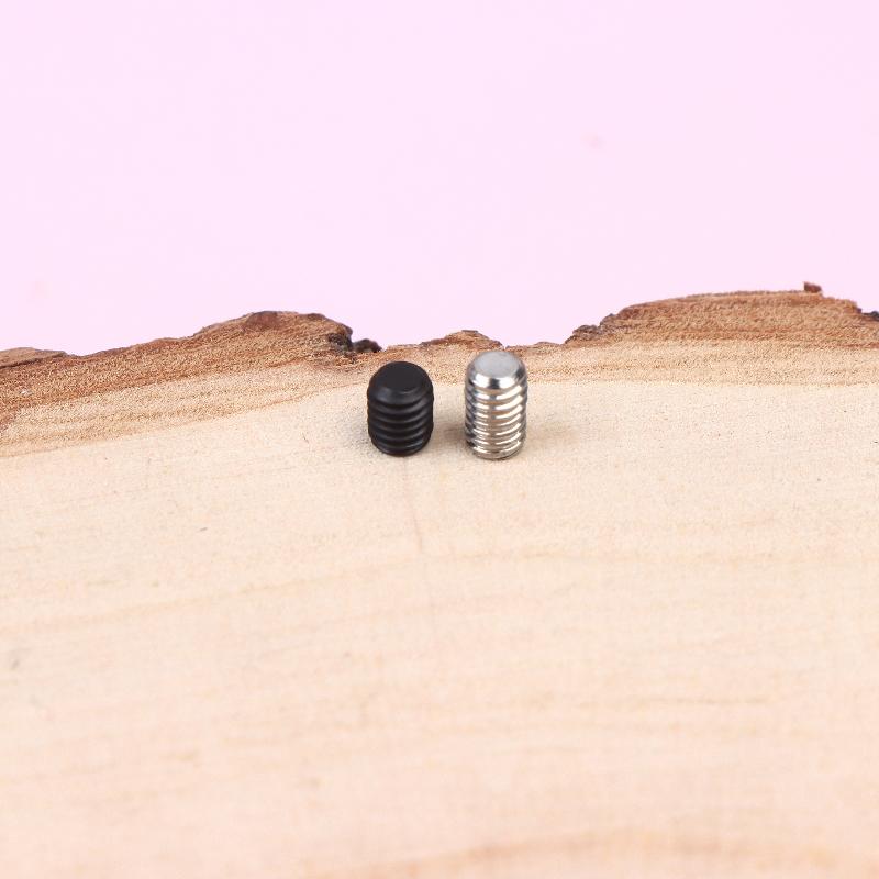 500 шт. M2.5 M3 M4 DIN913 Нержавеющая сталь 304 Черный Шестигранный Гексагон Socket Allen Плоский Конец Установочный Винт Набор Винтов Коробка