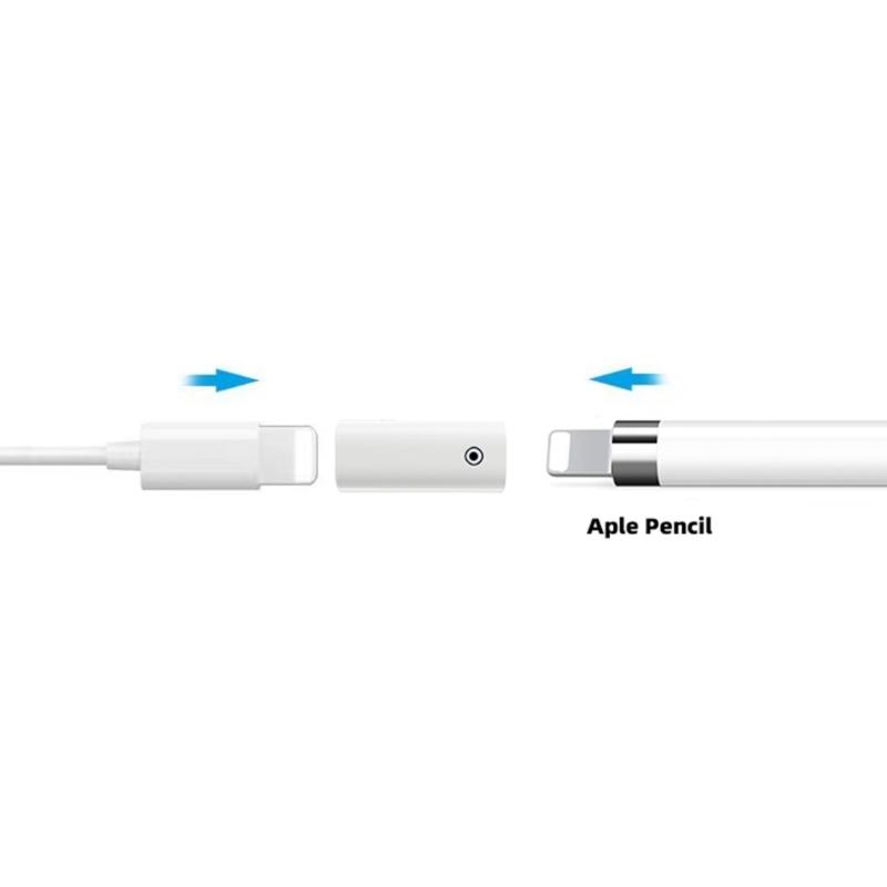 Адаптер-зарядка для Apple Pencil 1-го поколения, разъем для зарядки «мама-мама» для стилуса 1-го поколения