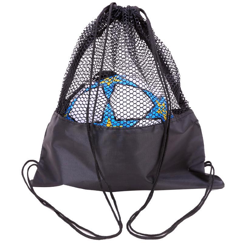 Basketball/Foootball Mesh Bag - Easy-Carry Drawstring with Single/Double Shoulder Straps