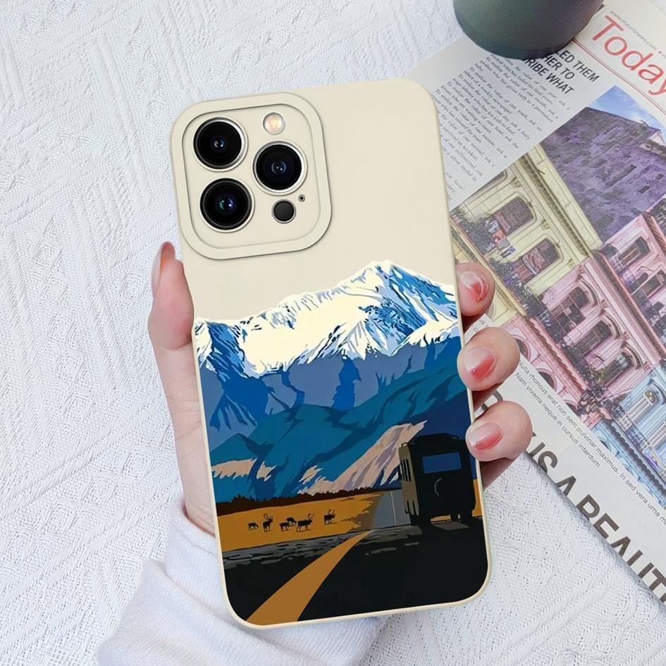 Для Apple iPhone 6 7 8 X XS XR SE 11 12 13 14 Pro Max Чехлы Задняя крышка Защита камеры Квадратный жидкий силикон Модный дизайн для iPhone Бампер