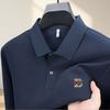 100% Хлопок Роскошный Весенне-Осенний Сезон Новинка Горячая Распродажа Удобная Рубашка Поло Мужская Гольф Повседневная Значок с Буквами С Длинным Рукавом Топ
