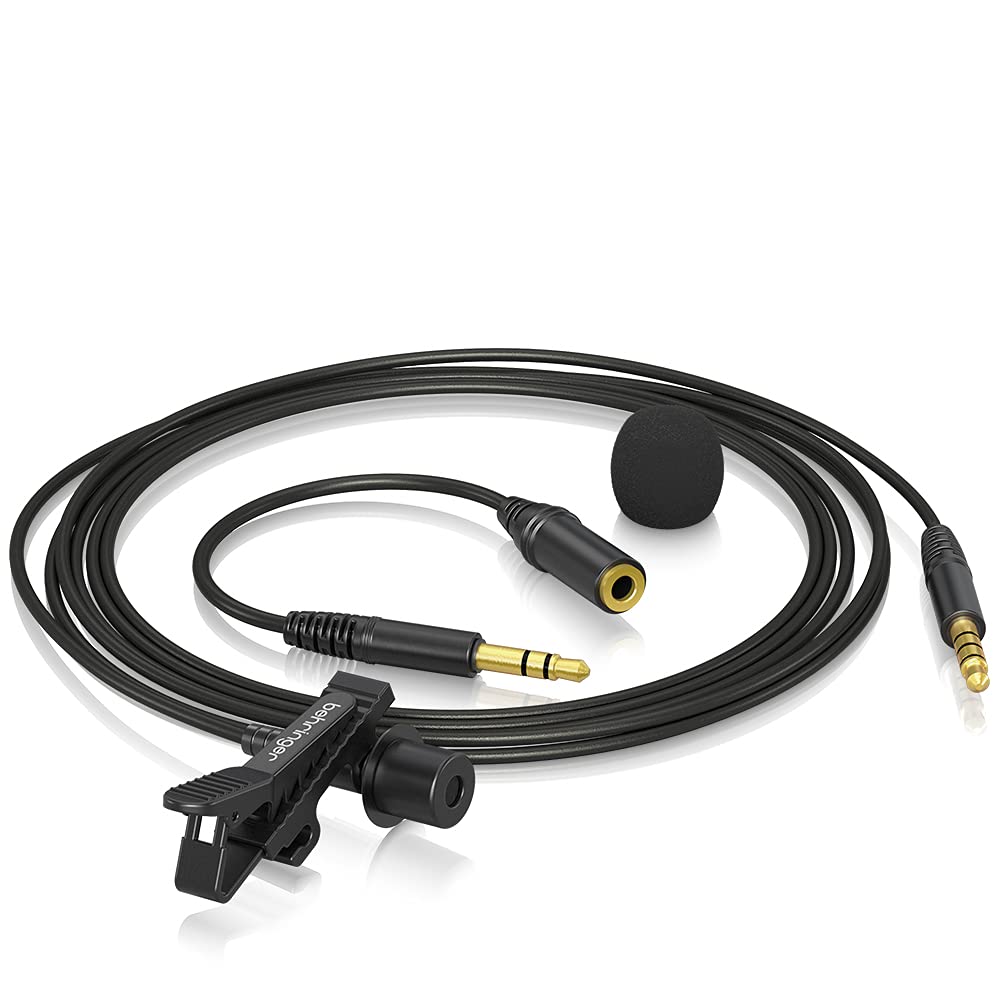 Behringer Lavalier Microphone for Mobile Devices 4 Pole 3.5mm Terminal Omnidirectional BC LAV Black