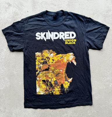 Skindred Union Black Панк-группа Тур Футболка Полный размер от S до 5XL QT1073 Унисекс Футболка