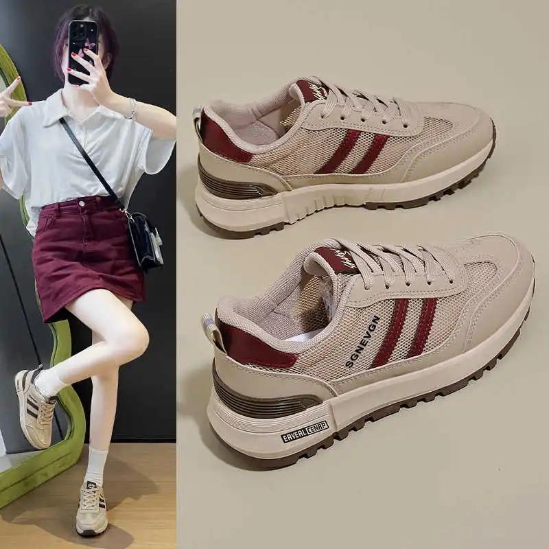 Мода Круглый Носок Увеличивает Рост Самые Продаваемые Вулканизированные Кроссовки Женские Тренды Женские Туфли для Гольфа Спорт Люксовый Бренд На Каждый День