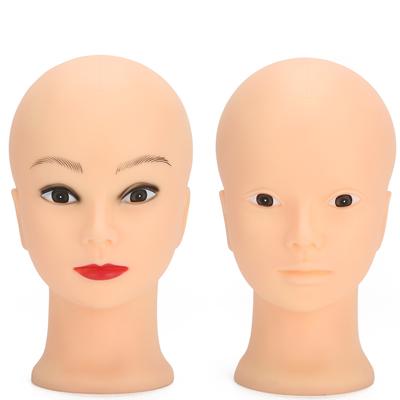 Манекен для обучения макияжу, парик, шляпа, дисплей, лысый манекен 49 см