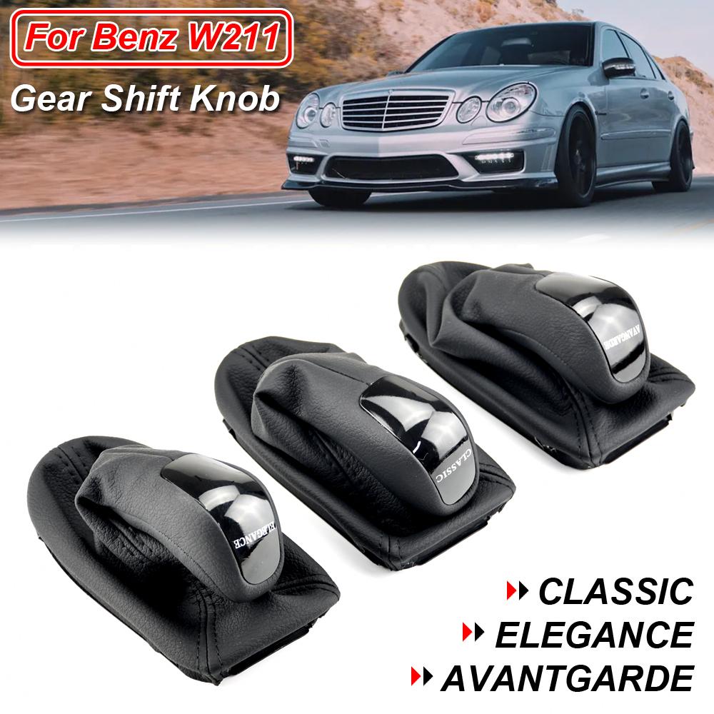 Car Accessories For Mercedes Benz W211 Automatic Speed Gear Stick Shifter Knob Lever HandBall Gaiter Boot Leather Cover